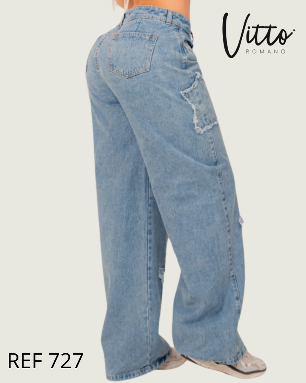 727 Jeans Palazo rigido estrellas
