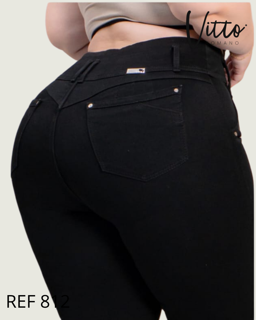 812  Jeans skinny plus,elastico