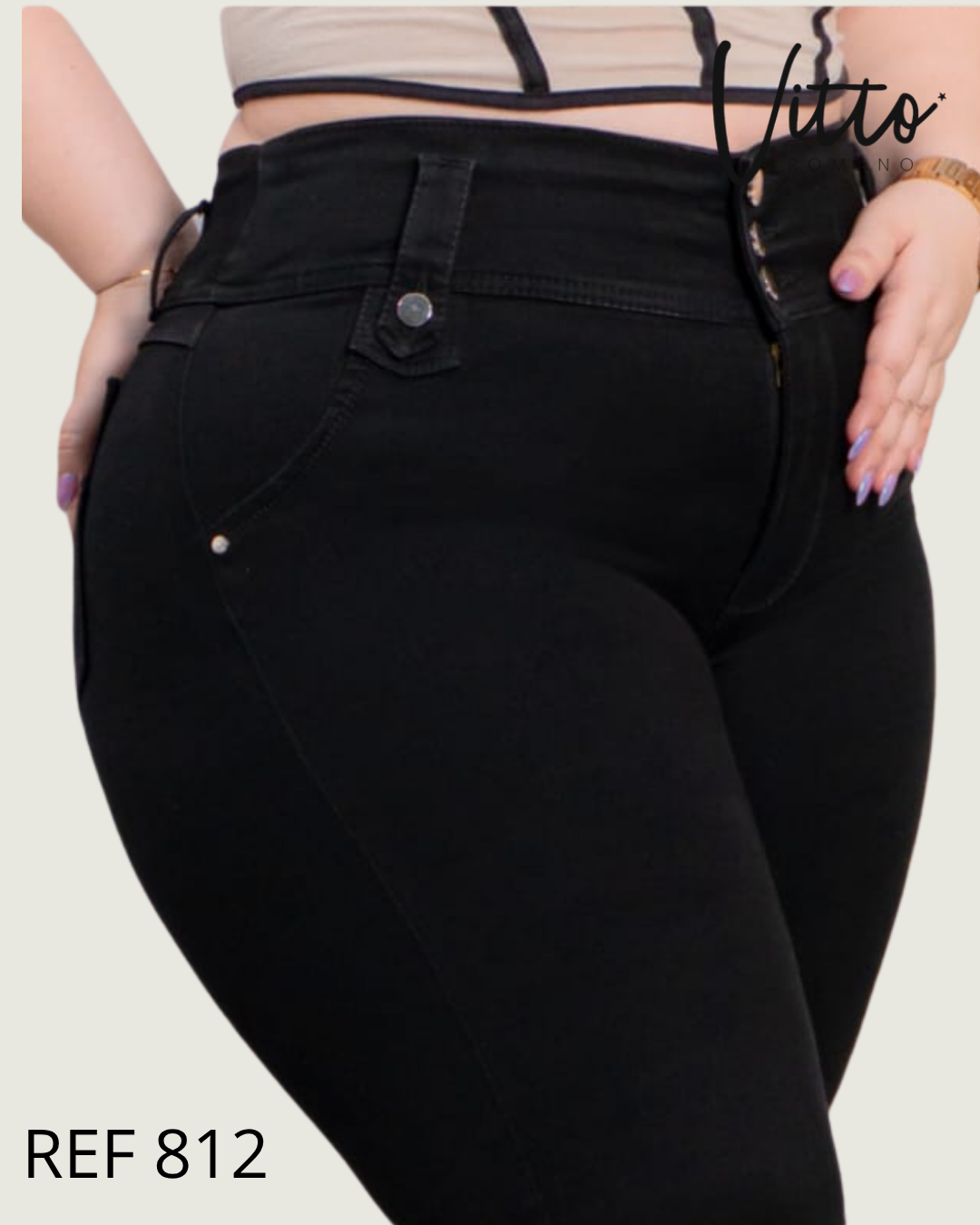 812  Jeans skinny plus,elastico