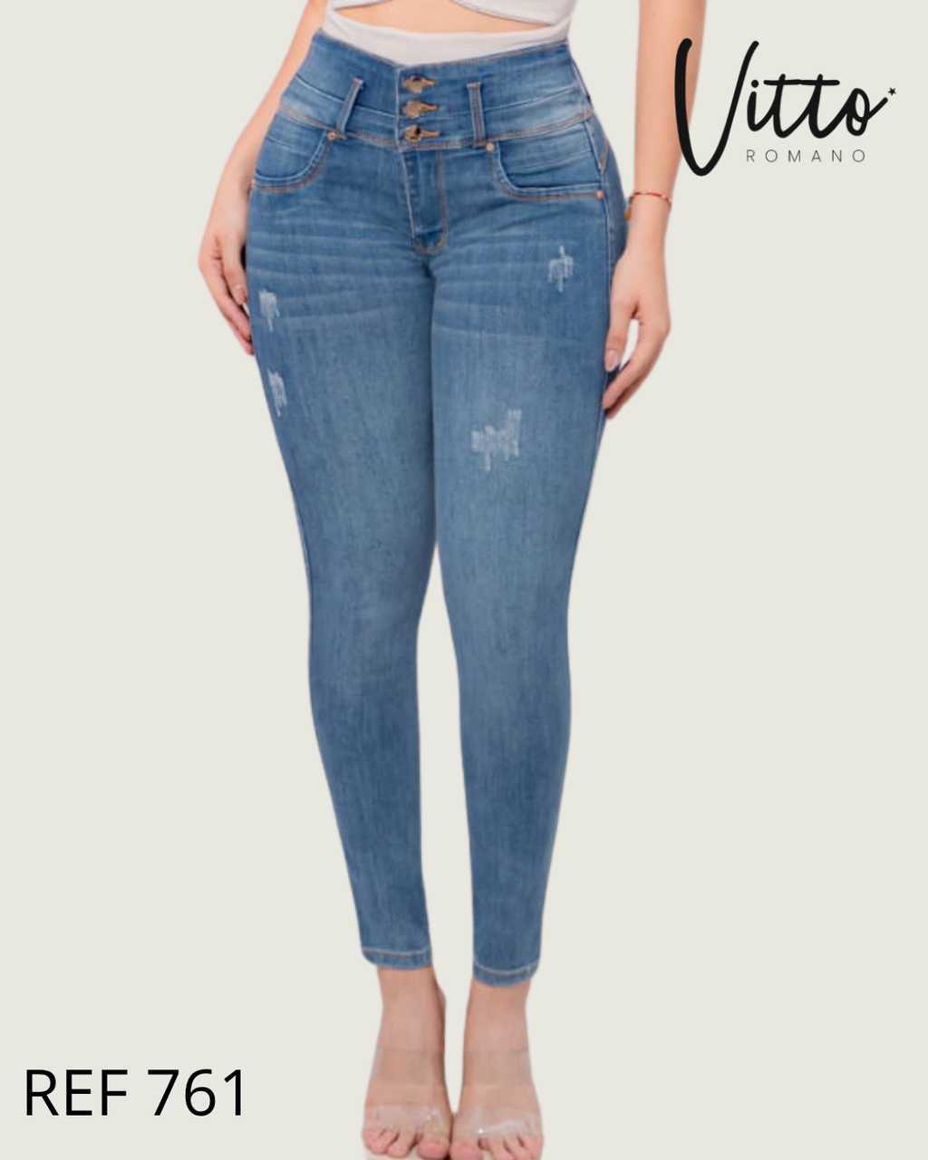 761  Jeans skinny,elastico