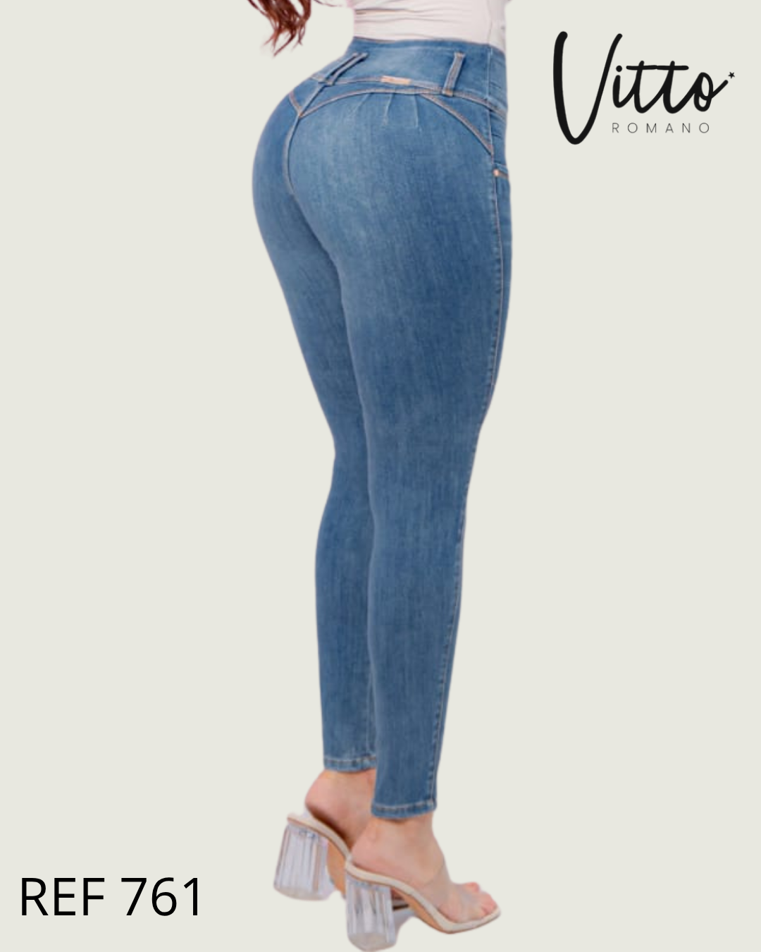 761  Jeans skinny,elastico