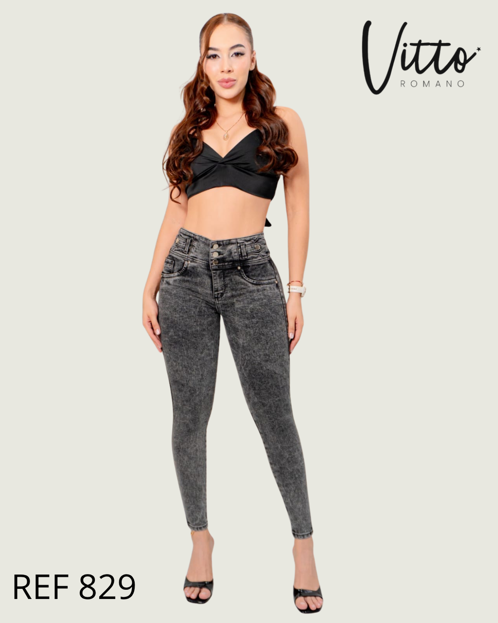 829  jeans skinny,elastico