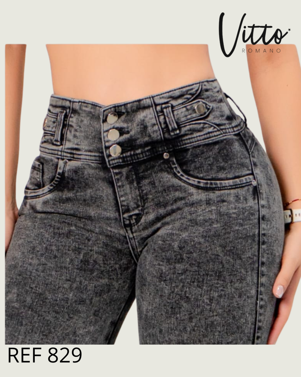 829  jeans skinny,elastico